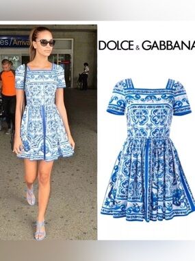💙Dolce & Gabbana Majolica Print Dress – NWT 💙